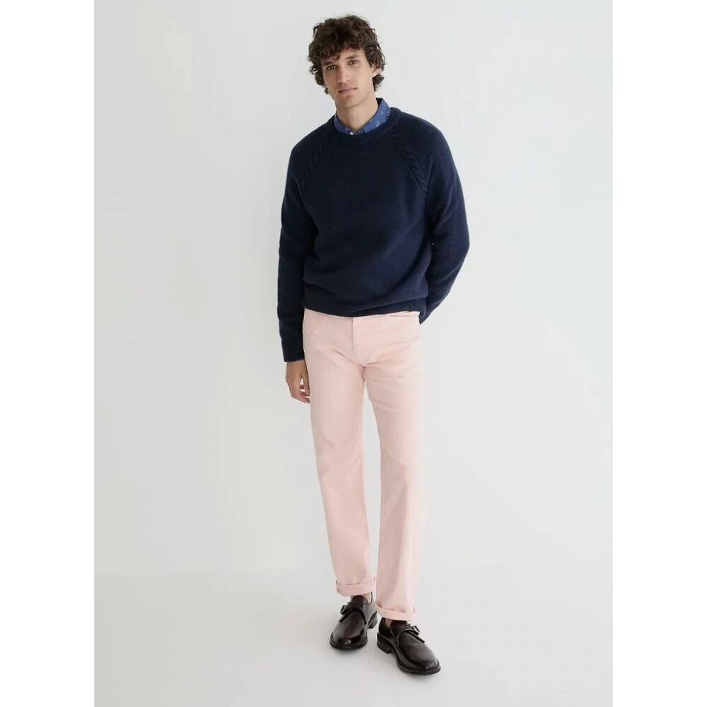 J.Crew Pink Corduroy Pants Classic Straight Leg Preppy Men's W 30 L 30 FLAW